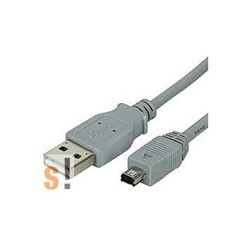   00.02.9003 # USB 2.0 kábel/ USB A csatlakozó/Mini USB B csatlakozó - Hirose/1,8 méter, Roline