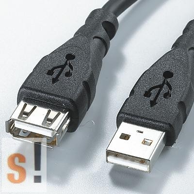 11.02.8960 # USB hosszabbító kábel/USB2.0/USB A csatlakozó dugó/USB A Csatlakozó alj/3 méter, Roline