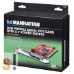 175586 # PCI kártya/4x RS-232 port/4x DB9 mama csatlakozó, MANHATTAN
