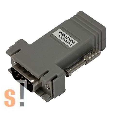 200.2069A # Networking Adapter RJ45 to DB9M,  DB9 papa-RJ45 átalakító / Lantronix