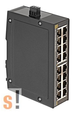 24030160010 # Ipari Ethernet switch/16 port/10/100Mbps/DIN sínre/ 24Vdc-48Vdc+ táp, Harting