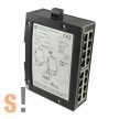 24030160010 # Ipari Ethernet switch/16 port/10/100Mbps/DIN sínre/ 24Vdc-48Vdc+ táp, Harting