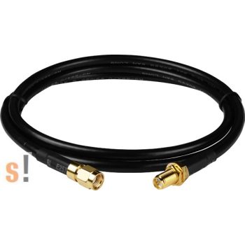   3S001-3 # Antenna kábel/RG58A/U/SMA male/RP-SMA Female/3 méter, ICP DAS, ICP CON