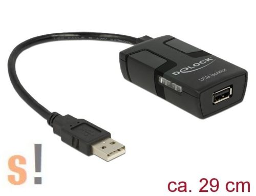 62588 # USB Isolator/leválasztó/5000VDC/Műanyag ház, DELOCK