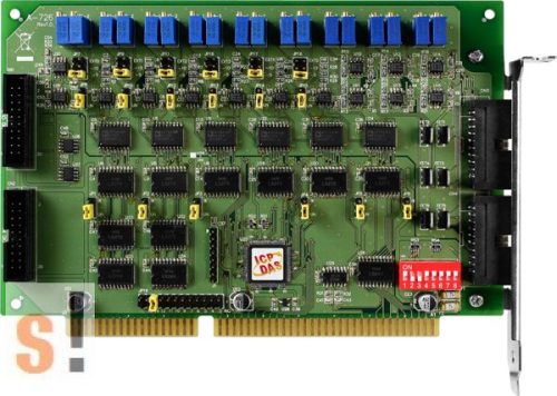 A-726 # ISA kártya/ISA Board/6x AO/12bit/16x DI/16x DO, ICP DAS, ICP CON