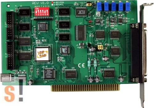 A-821PGH # ISA Board/16/8x AI/12bit/45kS/s/1x AO/16x DI/16x DO/High Gain, ICP DAS, ICP CON