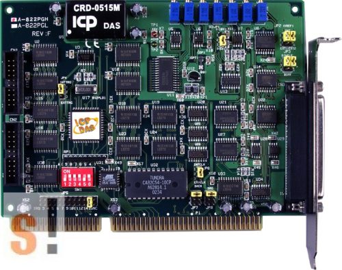 A-822PGH # ISA Board/16/8x AI/12bit/125kS/s/2x AO/16x DI/16x DO/High Gain, ICP DAS, ICP CON