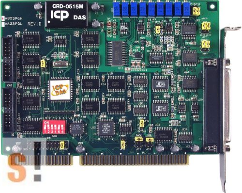 A-823PGH # ISA Board/16/8x AI/12bit/125kS/s/2x AO/16x DI/16x DO/High Gain, ICP DAS, ICP CON