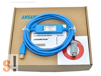 ASDA-B2/AB/A2 # Delta Servo Drive programozó kábel/USB port/Servo port/2,5 méter, AMSAMOTION