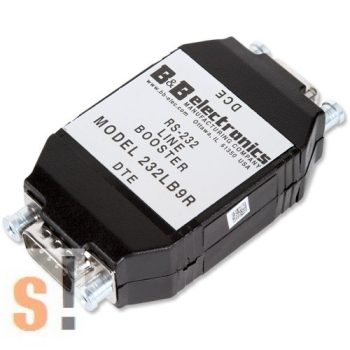    BB-232LB9R # RS-232 vonalerősítő/Line Booster/DB9 mama - DB9 papa/ 30 méter, B&B SmartWorx