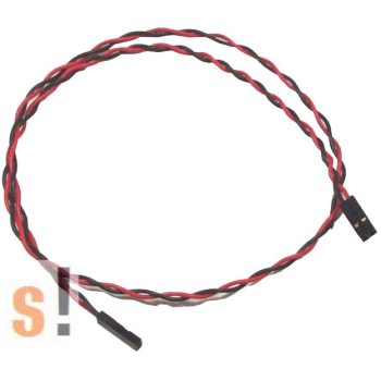 CA-0205 # Kábel/2pin/Black & Red/0.5m, ICP DAS, ICP CON