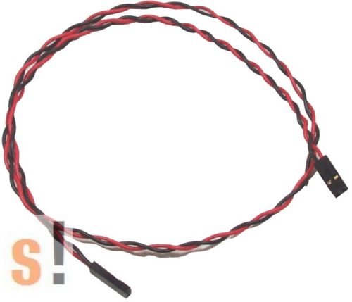 CA-0205 # Kábel/2pin/Black & Red/0.5m, ICP DAS, ICP CON