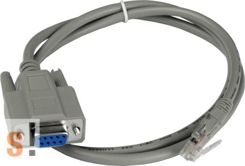 CA-090510 # Kábel/9pin Female D-Sub/RJ-45/1m/RS-405/RSM-405 Ethernet switch, ICP DAS, ICP CON