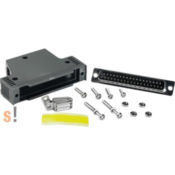   CA-4002 # Csatlakozó és ház/37pin/male/D-sub, ICP DAS, ICP CON