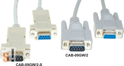 CAB-09GW/2 # Soros kábel/RS-232/DB9 mama-DB9 papa/2 méter