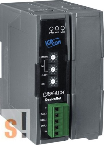 CAN-8124-G # Remote I/O ház/DeviceNET/Slave/1 férőhely, ICP DAS
