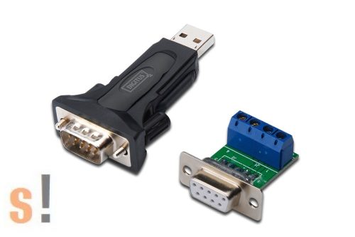 DA-70157 # USB - RS-485 konverter/ tartozék sorkapocs csatlakozó és USB kábel/ DIGITUS