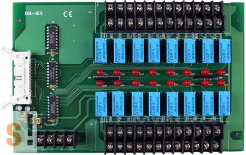 DB-16R CR # Bővítő kártya/16x RO relé kimenet/Form C SPDT relé/ ICP CON, ICP DAS