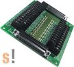 DB-1825/DIN CR # Sorkapocs bővítő kártya/PCI-1202/1602/1802/822/826 kártyákhoz/CA-3710 kábel/DIN sínre rögzíthető/ ICP CON ICP DAS