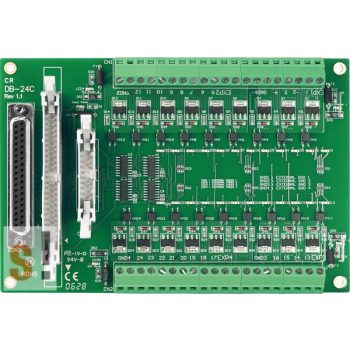   DB-24C/D CR # OPTO-22 kompatibilis bővítő kártya/szigetelt 24x DO/nyitott kollektoros kimenet, NPN /CA-3710 kábel/ ICP CON, ICP DAS