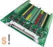 DB-24PD/DIN CR # OPTO-22 kompatibilis bővítő kártya/szigetelt 24x DI digitális bemenet/CA-3710 DB-37 pin csatlakozós kábel/DIN sínre rögzíthető/ ICP CON, ICP DAS