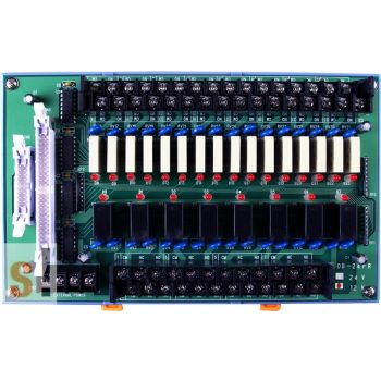   DB-24PR/24/DIN CR # OPTO-22 kompatibilis bővítő kártya/Daughter Board/Relé/24x RO relé kimenet/24V/CA-5015 kábel/DIN sínre rögzíthető/ICP CON, ICP DAS