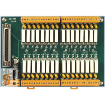   DB-32R CR # Bővítő kártya/Daughter Board/Relé/32x RO/16x DI/16x RO/PISO-C64 vagy ISO-C64 kártyához/ICP CON, CP DAS
