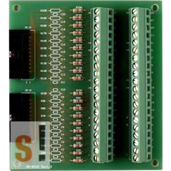   DB-8025 CR # Külső sorkapocs kártya/PCI-1802 multi I/O kártyához/CA-3710 kábel/ ICP CON, ICP DAS