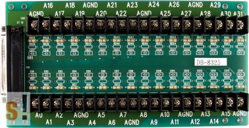 DB-8325 # Külső bővítő/sorkapocs kártya/Daughter Board/37 pin/ISO-813, PISO-813 kártyához/CA-3710 kábel/1 méter/ICP CON, ICP DAS