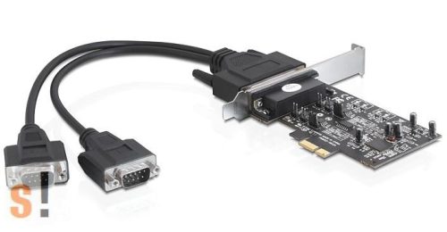 DE-89320 # PCIe soros RS-422/485 kártya/PCI Express/2x RS-422/485 port/1 Mbps adatsebesség/ DB9 csatlakozók/Delock