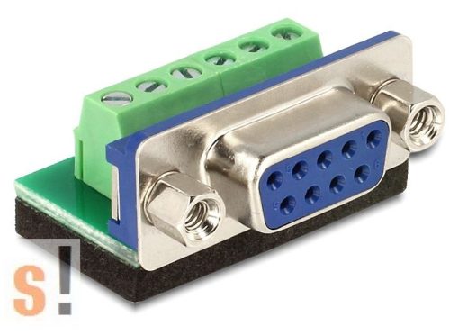 DE65498 # DB9/SUB-D9 mama - sorkapocs adapter, DELOCK