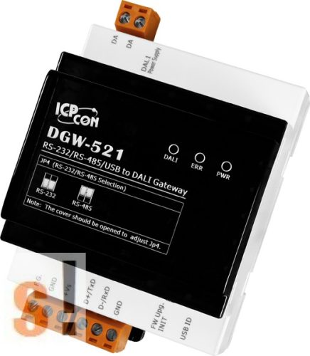 DGW-521 # Átjáró/Gateway/RS-232/RS-485/USB - DALI / ipari/ DIN sínre/ICP CON/ ICP DAS