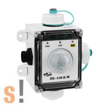   DL-120-E-W CR # IoT adatgyűjtő/Data Logger/MQTT, Modbus RTU, Modbus TCP, DCON protokoll/Megvilágítás/PoE/DC/IP65/fehér/ICP CON, ICP DAS