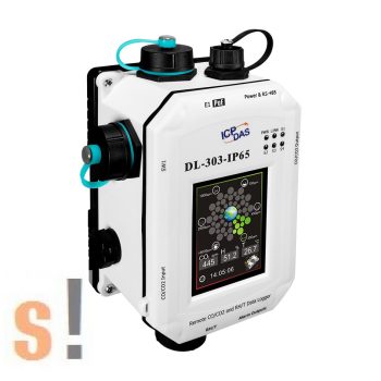   DL-303-IP65 # Adatgyűjtő/Data Logger/CO/CO2/Hőmérséklet/Páratartalom/Harmatpont/LCD/Safe Alarm, ICP DAS