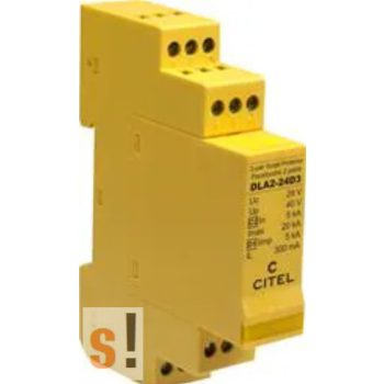   DLA2-24D3 # Ipari túlfeszültség védelem/Adatvezeték túlfeszültség-levezető/4~20mA/24V/ 2 pár (4  vezeték + árnyékolás + GND)/állapotjelző/CITEL
