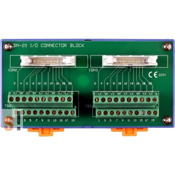   DN-20 CR # Sorkapocs kártya/Screw Terminal Board/2x20 pin/CA-2010 kábel/DIN sínre rögzíthető/ICP CON, ICP DAS