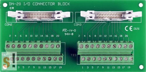 DN-20/N CR # Sorkapocs kártya/Screw Terminal Board/2x20 pin/CA-2010 kábel/ICP CON, ICP DAS