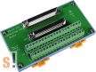 DN-37-A CR # Sorkapocs kártya/2x DB37 mama csatlakozó/CA-3710A kábel/DIN sínre rögzíthető/ICP CON, ICP DAS