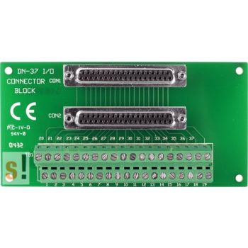   DN-37/N-A CR # Sorkapocs kártya/2x DB37 mama csatlakozó/CA-3710A kábel/ICP CON, ICP DAS