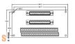 DN-37/N CR # Sorkapocs kártya/2x DB37 mama csatlakozó/CA-3710 kábel/ICP CON, ICP DAS