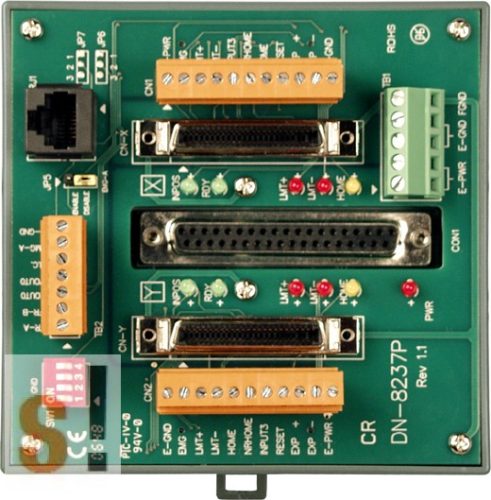 DN-8237PB CR # Bővítő kártya/Daughter Board/PISO-PS200 vagy Panasonic MINAS A4/A5/A6 servo amplifier-hez/vezetékező kártya/snap on/DIN sínre rögzíthető/ICP CON, ICP DAS