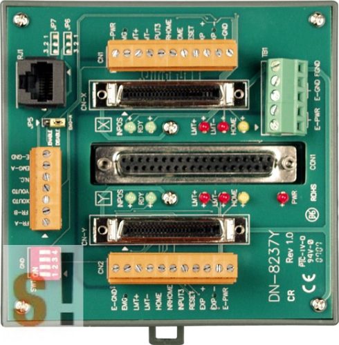 DN-8237YB CR # Bővítő kártya/Daughter Board/PISO-PS200 vagy Yaskawa Sigma II/III/V/7 servo amplifier-hez/vezetékező kártya/snap on/DIN sínre rögzíthető/ICP CON, ICP DAS