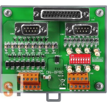  DN-8P8C/S CR # I/O kártya/8x DO digitális kimenet/8x DI Számláló bemenet/DB-8820 kártyával és CA-2520D kábel/ICP CON, ICP DAS
