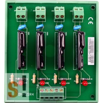   DN-SSR4DC CR # Relé modul/4x SSR DC relé/DIN sínre rögzíthető/ICP CON, ICP DAS