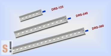 DRS-125 # DIN sín/Kalap sín/35 mm széles/125 mm hosszú/ICP CON, ICP DAS