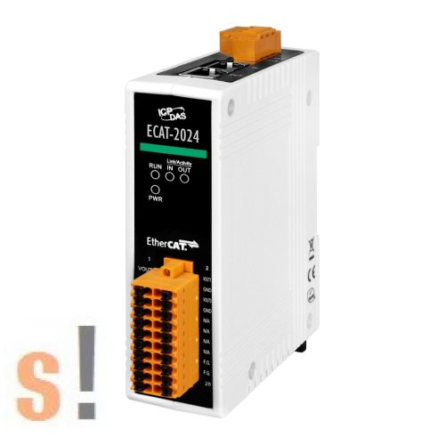 ECAT-2024 CR # EtherCAT Slave I/O modul/4x AO analog kimenet/szigetelt/ICP CON, ICP DAS