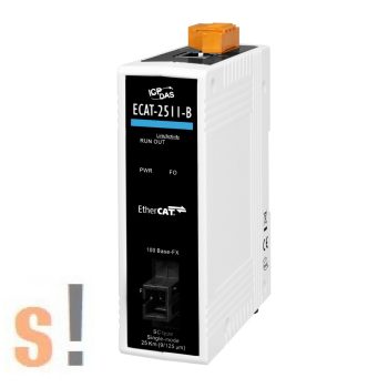   ECAT-2511-B CR # EtherCAT - Single mode Fiber konverter/SC csatlakozó/TX1550/ICP CON, ICP DAS