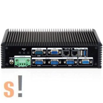   ECW-281BWD-BTI-J1/2GB-R10 # Beágyazott ipari PC/ventilátor mentes/Intel® Celeron® J1900 processzor/3x RS-232 port/1x RS-422/485 port/IEI