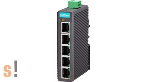 EDS-205 # Ethernet switch/5 port/ 10/100BaseT(X)/ Belépő szint/Nem menedzselt/-10~+60C°/ MOXA