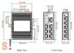 EDS-208 # Ethernet switch/8 port/ 10/100BaseT(X)/ Belépő szint/Nem menedzselt, MOXA